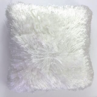 White Furry Cushion