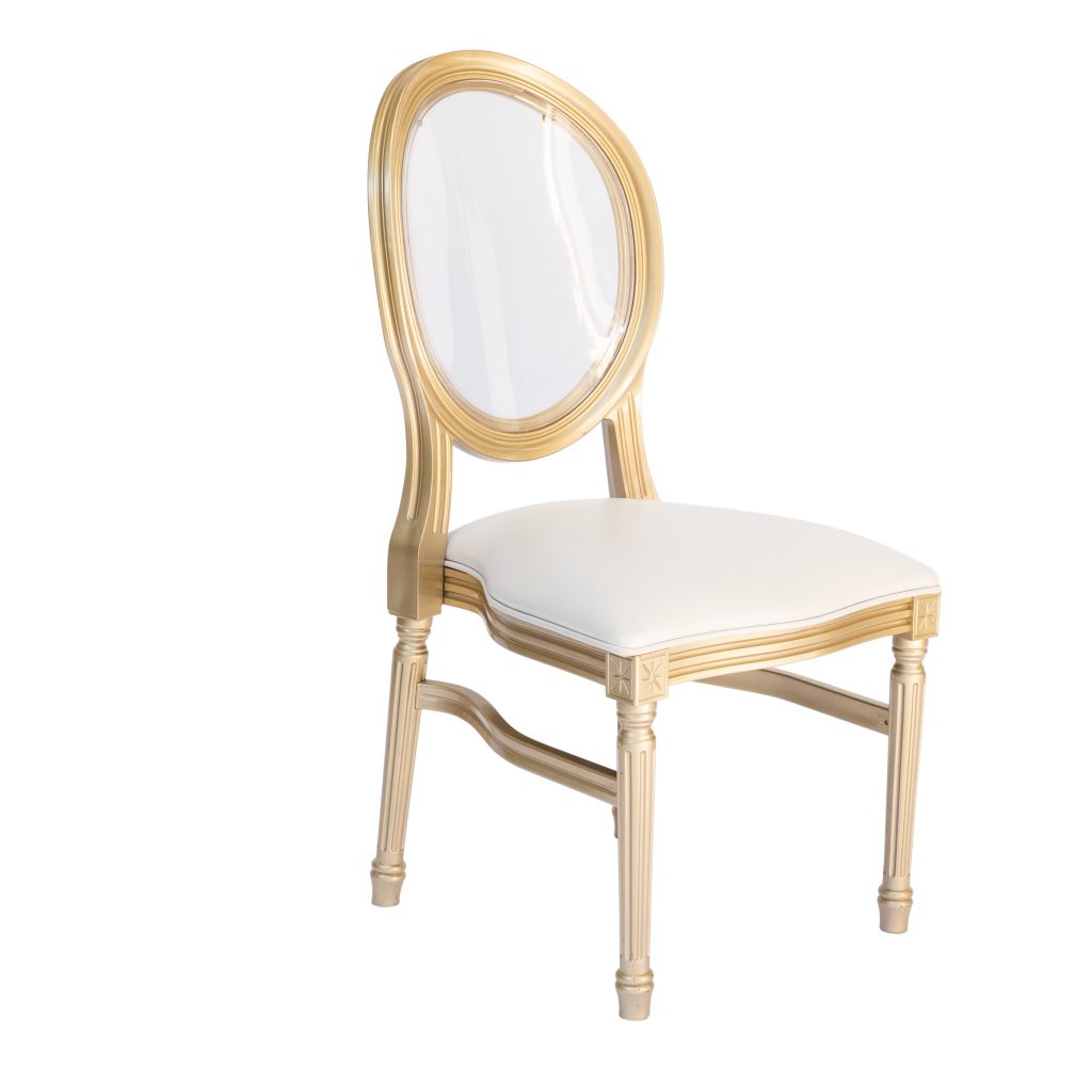 Gold Louis Chair Harbourside Decorators